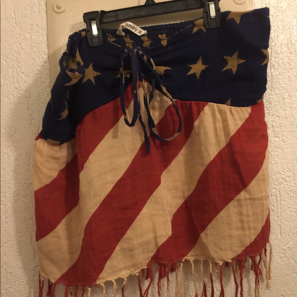 Patriotic Strapless top